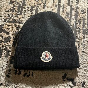 Moncler Classic Black Knit Hat